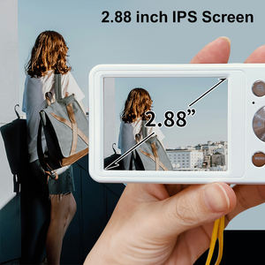 Petits objectifs de poche Compact <span class=keywords><strong>Vintage</strong></span> FHD 2.8 pouces numérique 4K caméscope vidéo 6X Zoom optique appareil photo numérique pour adolescents étudiant - Product Image 4