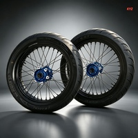 Jeu de roues avec moyeux 17 X 2.15 17 X 3.0, jantes en aluminium anodisé CNC pour Sur Ron Light Bee 2, vélo électrique tout-terrain intelligent, mise à niveau Supermoto