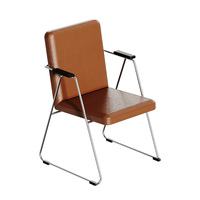 Chaise d'invité durable empilable avec base en traîne et assise en tissu pour bureau et école – Siège commercial polyvalent et peu encombrant