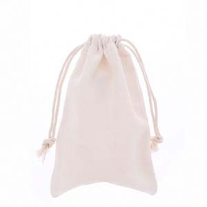 Sac à cordon en coton biologique écologique 13*18cm pour cosmétiques, bijoux, souvenirs, artisanat, cadeaux - Product Image 2