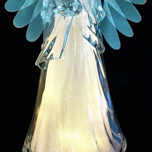 L'ornement acrylique fait main <span class=keywords><strong>de</strong></span> 45cm a mené l'<span class=keywords><strong>ange</strong></span> <span class=keywords><strong>de</strong></span> Noël avec des ailes <span class=keywords><strong>de</strong></span> <span class=keywords><strong>fibre</strong></span> <span class=keywords><strong>optique</strong></span> - Product Image 3