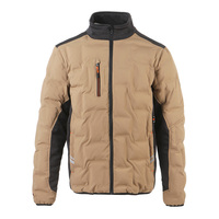 Veste matelassée d'hiver pour homme grande taille, imperméable et coupe-vent, fermeture éclair, uniforme de travail