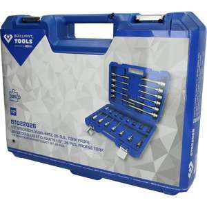 BRILLIANT <b>TOOLS</b> - BT022026 1/2'' XZN bit socket set (26 pcs.) - EAN 4042146775929 <b>RATCHET</b> AND SOCKET SETS 1/2" - Product Image 4
