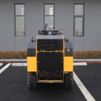 Vendita calda di 400KG Diesel Skid Steer Loader cina compatto cingolato con cambio e motore per la foresta pacciamatura falciatura