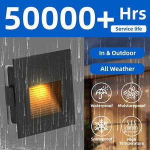 3 Wát ngoài trời không thấm nước trang trí LED lõm bước đèn cầu thang chân chiếu sáng cầu thang cho hành lang khách sạn Led cầu thang tường ánh sáng - Product Image 2