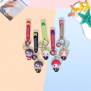 Mignon Anime Kuromi MelodyHarry Potter Q Version porte-clés breloque-mignon dessin animé Style femmes sac pendentif porte-clés - Product Image 4