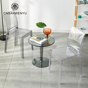 Vente en gros de chaises en acrylique détachables populaires chaises en cristal pour événements empilables chaises en acrylique pour banquet de mariage - Product Image 4
