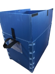 Hygienic Virgin PP Storage Bins with Handles Waterproof Corrugated <strong>Plastic</strong> <strong>Totes</strong> for Food &amp; Pharma Logistics - Product Image 1