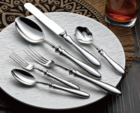 Couteau de haute qualité fourchette cuillère de qualité alimentaire miroir polissage couverts en acier inoxydable argenterie ensembles de couverts de luxe