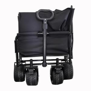 2025 yeni stil sepeti kamp katlanabilir büyük kapasiteli açık el arabası kamp çekme vagon sepeti - Product Image 4