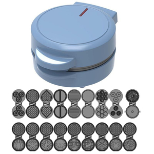 Biểu Tượng Tùy Chỉnh 550W 5 Inch Lớp Phủ Không Dính Bông Tuyết Hình Trái Tim Donut Waffle Sắt Điện Mini Waffle Maker Cho Trẻ Em - Product Image 1