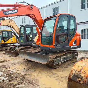 Mini-excavatrice sur chenilles d'occasion Doosan DX75 modèle 2020, 7,4 tonnes, haute puissance, moteur hydraulique 65 kW, boîte de vitesses, pompe à engrenages - Product Image 1