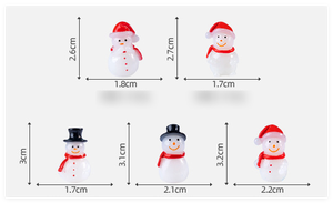 Miniature <span class=keywords><strong>lumineux</strong></span> éclairé foncé artisanat père noël micro <span class=keywords><strong>bonhomme</strong></span> <span class=keywords><strong>de</strong></span> <span class=keywords><strong>neige</strong></span> figurine arbre noël lot décoration fournitures extérieur figure - Product Image 6