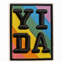 Vente en gros usine de patchs brodés 3D en relief personnalisés, appliques de logos brodés 3D en relief thermocollants pour vestes et chapeaux