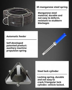 เครื่องขุดลอกท่อระบายน้ำไฟฟ้าแบบพกพาเครื่องทำความสะอาดท่อระบายน้ำ - Product Image 6