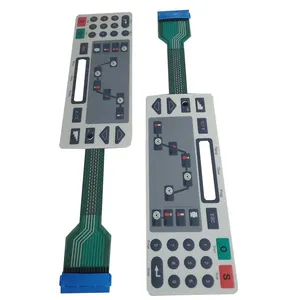 Tombol Taktil Kubah Logam Membran Kustom Tombol Rakitan Pcb Keypad Membran