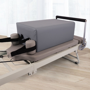 Ensemble complet de <span class=keywords><strong>Pilates</strong></span> à domicile avec Reformer pliable, boîte carrée, ensemble de <span class=keywords><strong>yoga</strong></span> <span class=keywords><strong>et</strong></span> haltères pour l'entraînement en studio - Product Image 6