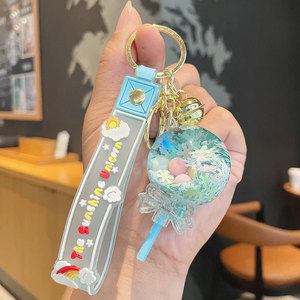 Dễ Thương <span class=keywords><strong>Keychain</strong></span> Bán Buôn Vào Các Dầu Cát Lốc Chai Mặt Dây Chuyền Bông Tuyết Bow Lollipop Hình Dạng <span class=keywords><strong>Keychain</strong></span> - Product Image 3