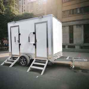 Baños portátiles de fábrica de lujo para acampar móvil Baños baratos de doble precio <span class=keywords><strong>Caravana</strong></span> con baño público portátil móvil - Product Image 3