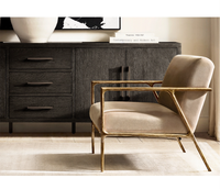 Meubles de salon modernes, canapés nordiques simples d'angle en tissu à base de métal
