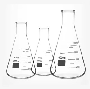 Fiole Erlenmeyer à col étroit de qualité laboratoire, 2000 ml, en verre borosilicate avec rebord renforcé - Product Image 5