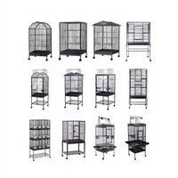 Xl Super Large Grand Ara Double Perroquet Cage Fil de Fer dans la Maison Luxe Canari Volière Extérieur Cage à Oiseaux Inséparables Cage
