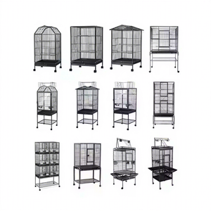 Kandang Burung Besar Super XL untuk Macaw Ganda, Kandang Burung Besi Kawat di Dalam Rumah, Kandang Burung Kenari Mewah untuk Luar Ruangan, Kandang Burung Lovebird - Product Image 1