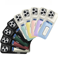 Nouvelle coque de téléphone magnétique avec poche pour cartes pour iPhone 16, matériau PC, vente en gros d'usine