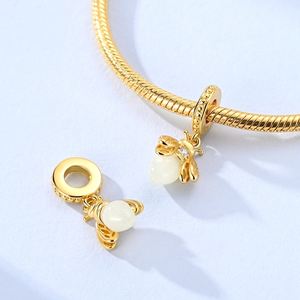 MULA 925 Sterling Silver Original Charms Bead Pendant Golden Butterfly Balloon Dog DIY Jewelry Gift Fit Bracelet & Bangle - Product Image 3