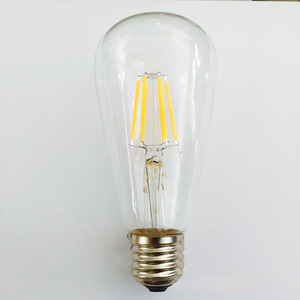 Lampadina LED a Filamento Retrò Dimmerabile CE RoHS ST64 4W Edison <span class=keywords><strong>E27</strong></span> <span class=keywords><strong>220V</strong></span> - Product Image 1