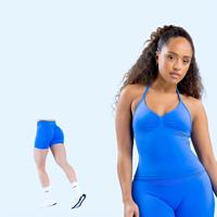 DYFE Impact Longline Strappy Top Blossom + Short |   Ensemble d'entraînement 2pz