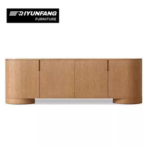Villa living room solid wood <strong>sideboard</strong>; living room wall-mounted four-door <strong>storage</strong> <strong>sideboard</strong>; six-door <strong>storage</strong> TV cabinet - Product Image 5