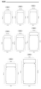 Flacon de complément alimentaire en PET de qualité alimentaire, 100 ml, avec bouchon à vis métallique, personnalisation possible - Product Image 2