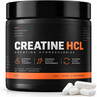 Capsules de créatine hydrochloride en vrac, directement de l'usine OEM, pour hommes et femmes, 60 unités, améliore les performances athlétiques*HACCP HALAL