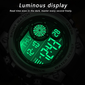 SANDA 6255 Montre numérique multifonctionnelle à affichage unique pour étudiants du collège et du lycée, étanche, pour sports de plein air, alarme lumineuse - Product Image 2