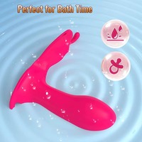 Bestseller App-gesteuerter Slip-Vibrator Stoßender Dildo Klitoris-Stimulator Vibrierende Slips Sexspielzeug für Frauen