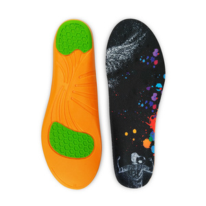 Sport Active Comfort Inner Soles Relieves Pressure Shock Absorption PU Gel Heel Cushion <b>Feet</b> Inserts - Product Image 1