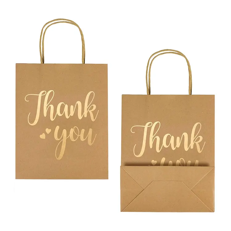 Luxury Fancy Paper Bags Personalized Sac En Papier Paper bag Bolsa De Papel Thank You Gift Bag
