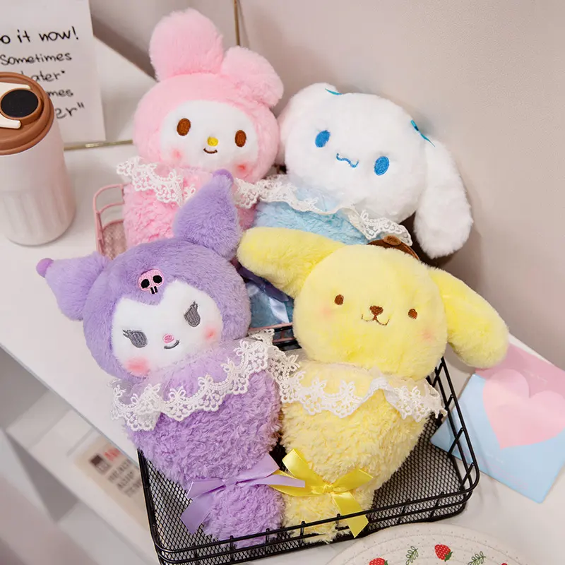 Kawaii Melody Custom Plush Toy Stuffed Animal Toys Kuromi Bouquet Peluches Graduation Gifts