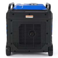 Dinking Super Leiser Benzin-Inverter-Generator 7500W Mit Griff und Rädern Klein