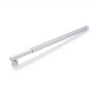 Barre de support de douche en alliage de zinc poli miroir de qualité supérieure, marque DC, pour salle de bain d'hôtel, quincaillerie
