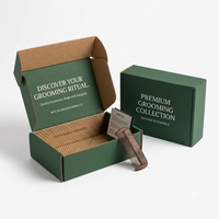Boîte d'expédition en carton ondulé imprimé avec logo personnalisé pour cosmétiques, vêtements, montres, cadeaux, emballage