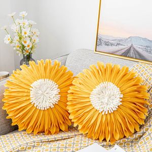 Federa Decorativa 45x45cm con Motivo Girasole, Graziosa Federa per Divano con Piccole Margherite, Adatta per Casa e Ufficio - Product Image 3