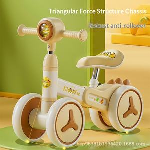 Sepeda Keseimbangan Anak Usia 1-3 Tahun, Baby Walker Tanpa Pedal, Skuter Geser Empat Roda untuk Anak Laki-laki dan Perempuan, Berbahan Logam - Product Image 5