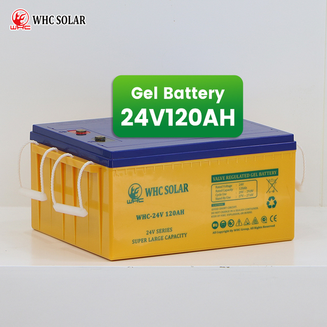 24V 120Ah Gel Solar Battery Lead Acid Deep Cycle UPS AGM Solaire Free Maintenance Home Energy Storage