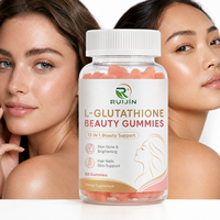 Gummies de beauté OEM L-Glutathion Collagène Vitamine C pour l'éclat de la peau, l'éclat des cheveux et des ongles, et le soutien à la santé et au vieillissement sain, 60 unités, vente en gros
