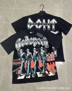Nouveau T-shirt <span class=keywords><strong>Homme</strong></span> 2026 de Créateur Imprimé Tendance en Coton Décontracté à Manches Courtes Luxe Hip Hop Streetwear - Product Image 6