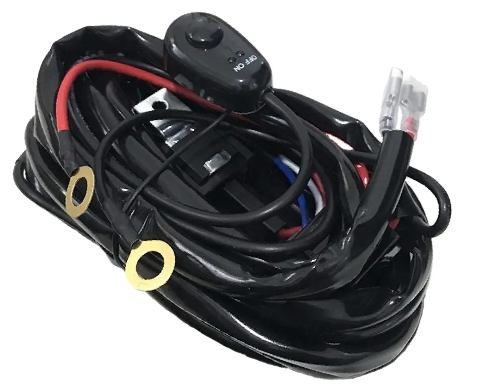 Car LED Light Bar Wire 2.5M 12v 24v 40A Wiring Harness Relay Loom Cable Kit Fuse for Auto Driving Offroad Led Work Lamp