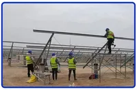 Support triangulaire en acier pour panneaux solaires photovoltaïques 41*21 pour toiture (peinture)