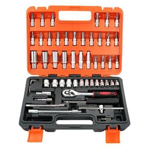 Juego de Llaves de Trinquete Tiepai Iron Fist de 53 Piezas, Caja de Herramientas de Acero al Cromo Vanadio de 24 Dientes para Reparaciones Mecánicas, Automotrices y del Hogar - Product Image 1